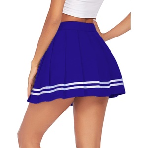 Avidlove Womens Pleated Skirt School Uniform Skirt Mini Skirt Pleated Cheer Skirt(Royal Blue)