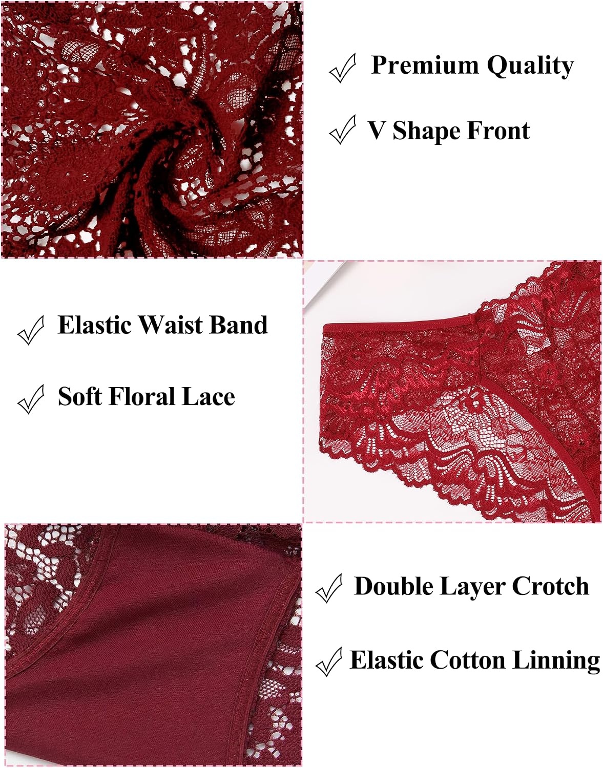 image:imageAvidlove Lace Underwear for Women Sexy Hipster Panties Breathable Bikin Panty 36 Packs3 Packs2