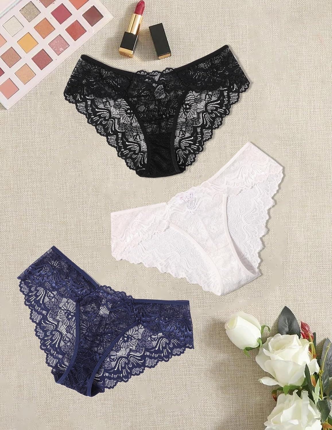 image:imageAvidlove Lace Underwear for Women Sexy Hipster Panties Breathable Bikin Panty 36 Packs4 Packs2