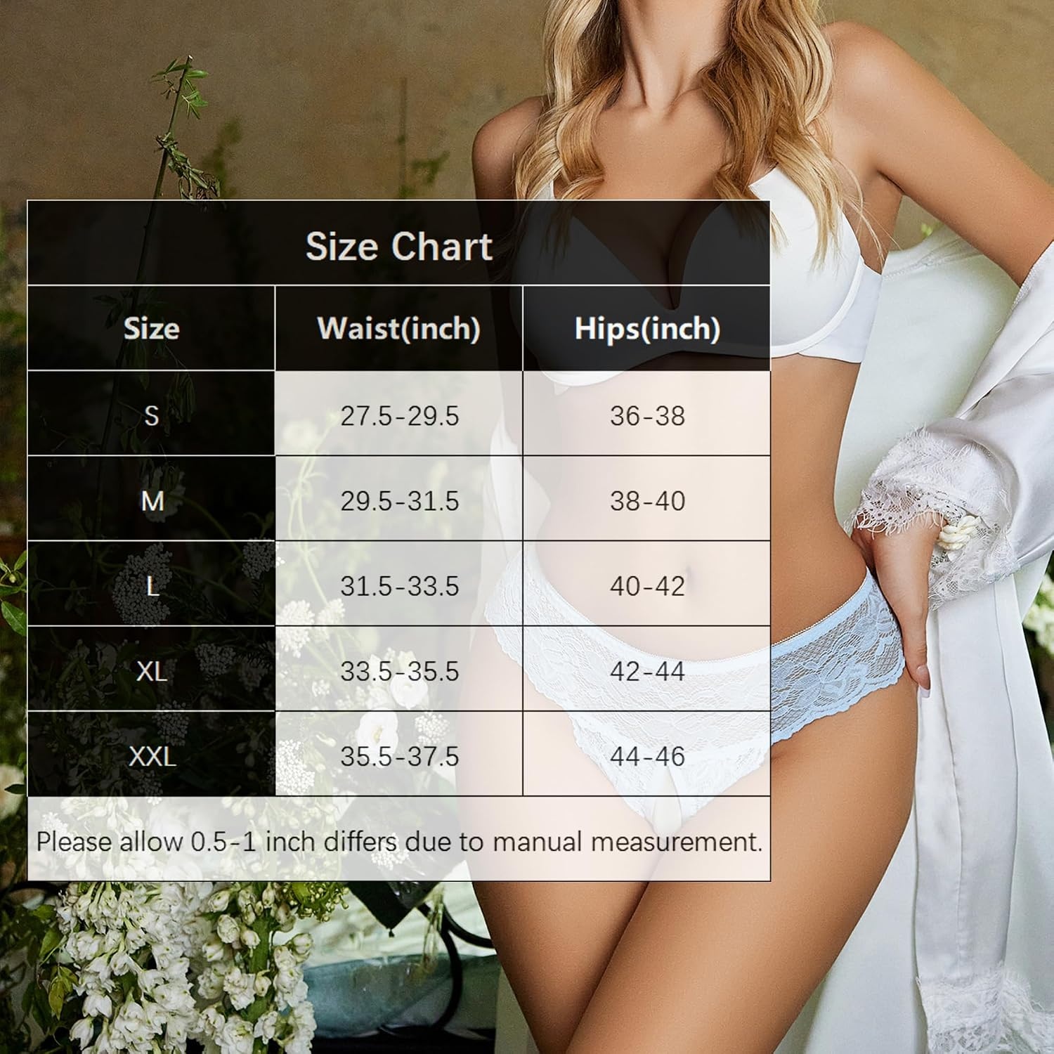 image:imageAvidlove Sexy Panties for Women Tanga Underwear Lace Panties Hollow Out GString ThongLight Blue