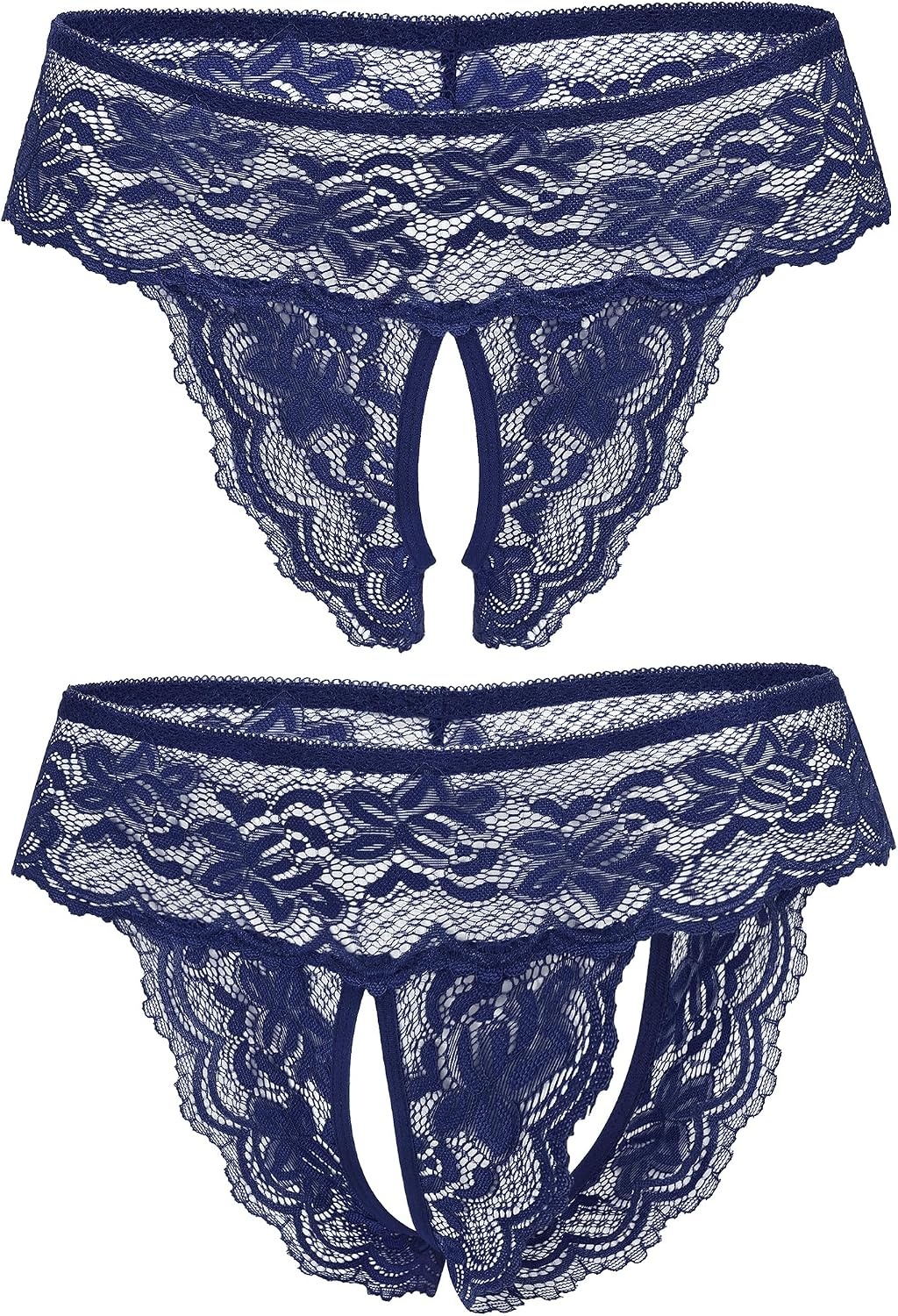 image:imageAvidlove Sexy Panties for Women Tanga Underwear Lace Panties Hollow Out GString ThongNavy Blue