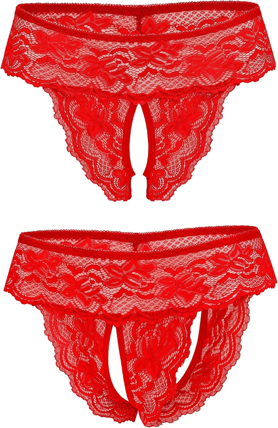 image:imageAvidlove Sexy Panties for Women Tanga Underwear Lace Panties Hollow Out GString ThongRed