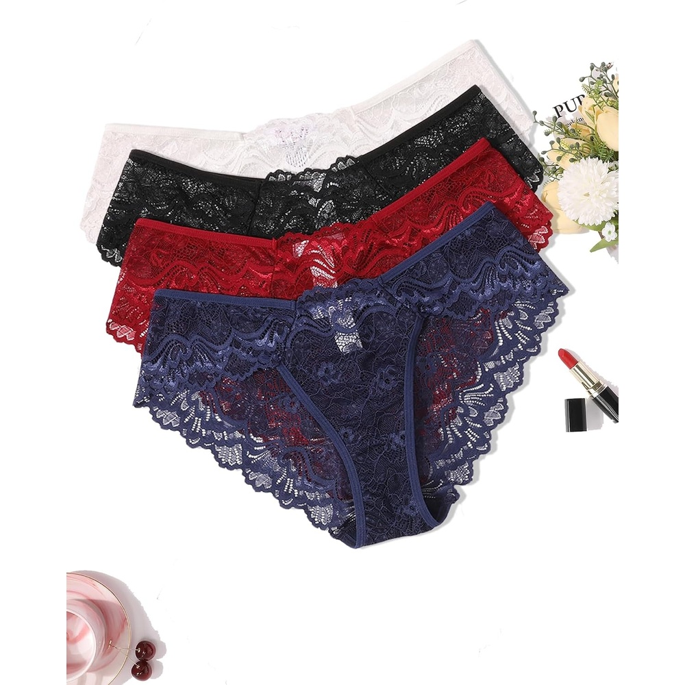 image:imageAvidlove Lace Underwear for Women Sexy Hipster Panties Breathable Bikin Panty 36 Packs4 Packs2