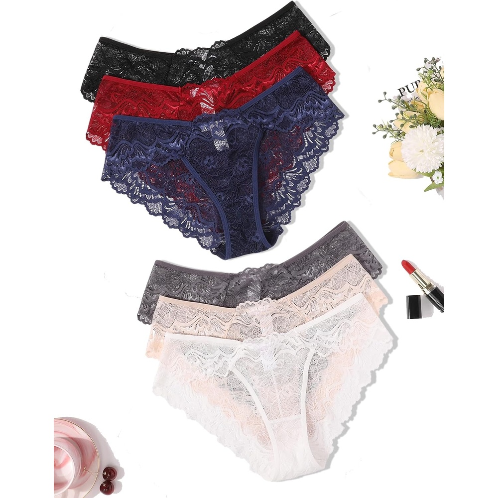 image:imageAvidlove Lace Underwear for Women Sexy Hipster Panties Breathable Bikin Panty 36 Packs6 Packs1