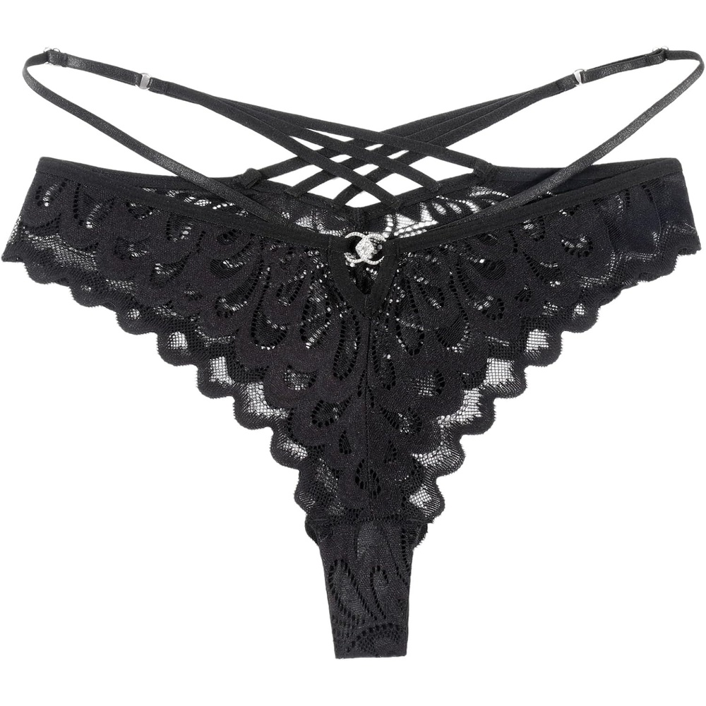 image:imageAvidlove Sexy Underwear for Women Lace Bikini Panties Criss Cross Back Underpants