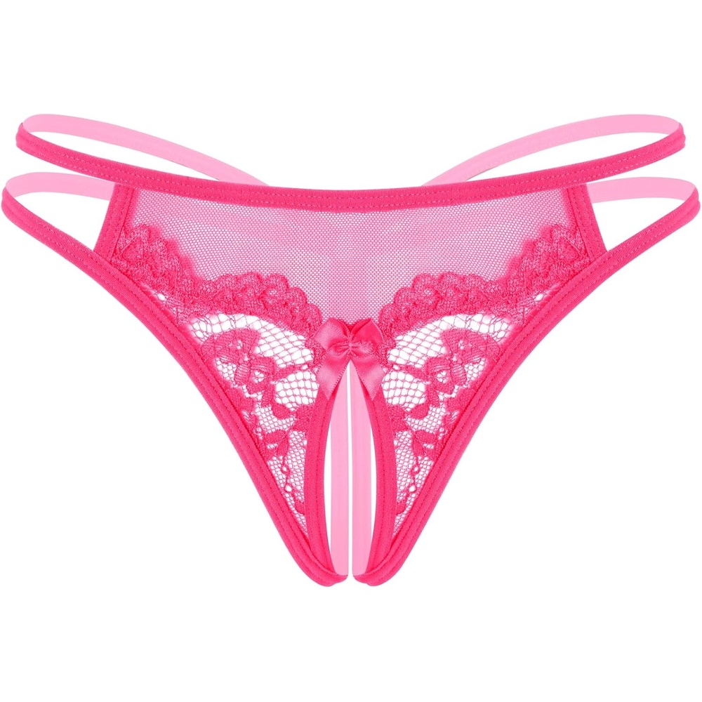 image:imageAvidlove Women Lace Panties Floral Lace Briefs Mesh Hollow Out GString Thongs Tback Underwear 14 PackRose Red