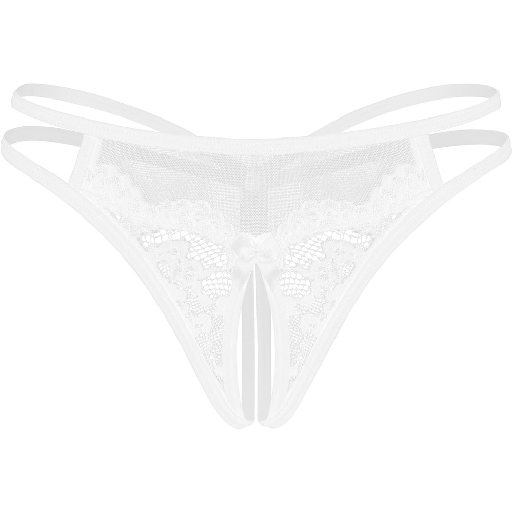 image:imageAvidlove Women Lace Panties Floral Lace Briefs Mesh Hollow Out GString Thongs Tback Underwear 14 PackWhite