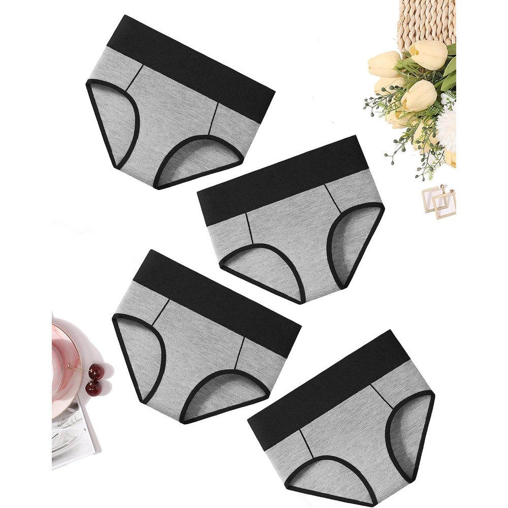 image:imageAvidlove Womens Underwear Cotton Hipster Panties High Waist Briefs Color Clash Underpants 14 Packs4 Packs9