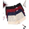 4 Packs(black/Dark Red/Navy Blue/Wheat)