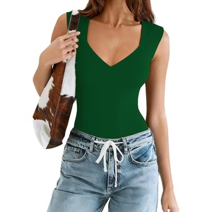 Avidlove Body Suits for Womens Sexy Bodysuit Tank Top Thong Body Suit Seamless Double Lined Going Out Tops(Green)