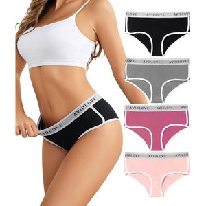 Avidlove Cotton Underwear for Women Hipster Panties Stretch Briefs Mid Rise Ladies Underpants Multipack(Black/Gray/Pink/Gray Purple)
