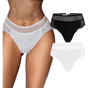 Avidlove Sexy Panties for Women Lace Underwear Cheeky Hipster Panties Stretch Briefs Multipack(Black/White)