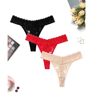 Avidlove Thongs for Women Lace Sexy Panties Low Waist Brazilian Underwear | Sexy lace lingerie panties,T-back thongs,low rise bikini underwear,breathable for dating or daliy wear(Black+red+camel)