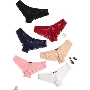 Avidlove Women Floral Lace Panties Sexy Hipster Underwear Cheeky Bikini Panties V-Shape Waistband Tangas(6 Pcs-1)