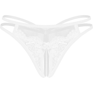 Avidlove Women Lace Panties Floral Lace Briefs Mesh Hollow Out G-String Thongs T-back Underwear 1-4 Pack(White)