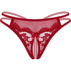 Avidlove Women Lace Panties Floral Lace Briefs Mesh Hollow Out G-String Thongs T-back Underwear 1-4 Pack(Wine Red)