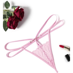 Avidlove Women Sexy Underwear Lace Panties Floral Lace Briefs Hollow Out Thong Panty(Dark Pink)