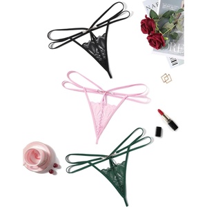 Avidlove Women Sexy Underwear Lace Panties Floral Lace Briefs Hollow Out Thong Panty(Multicolor-3 Pack)