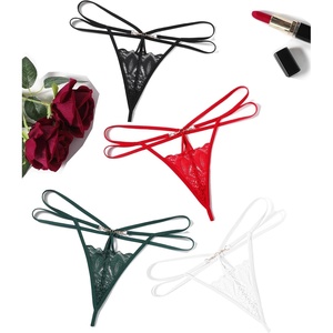 Avidlove Women Sexy Underwear Lace Panties Floral Lace Briefs Hollow Out Thong Panty(Multicolor-4 Pack)