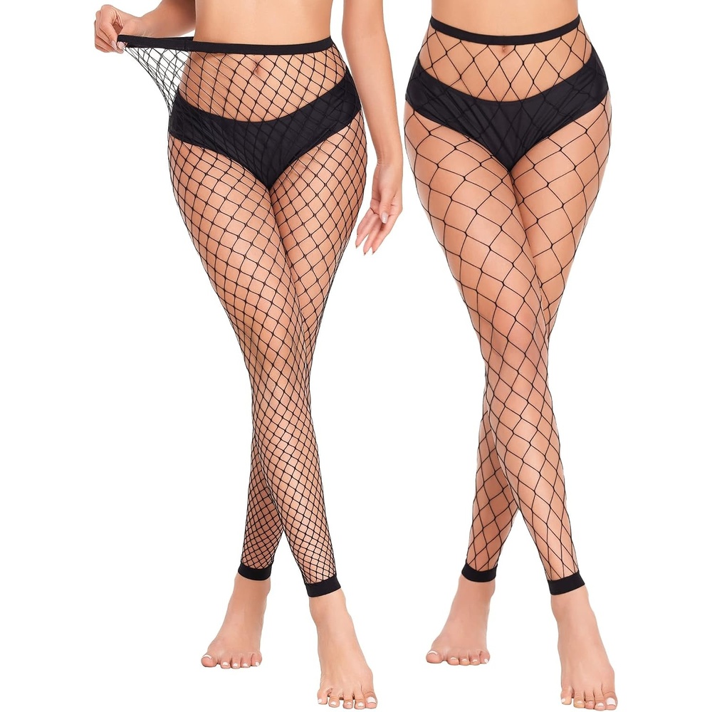 image:imageAvidlove Fishnet Stockings for Women Footless High Waist Fishnets Tight  Thigh High Stockings Open Toe High Stretch Comfortable Gothic Costume Rave Outfits for Cosplay HalloweenBlackgp