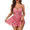 Pink Love Heart Print