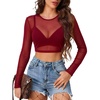 Long Sleeve-wine Red