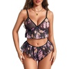 Black Floral Print