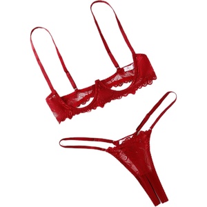 Avidlove Lingerie Set For Women Lace Bra and Panty Set Sexy Underwire Lingerie Set(Wine Red)