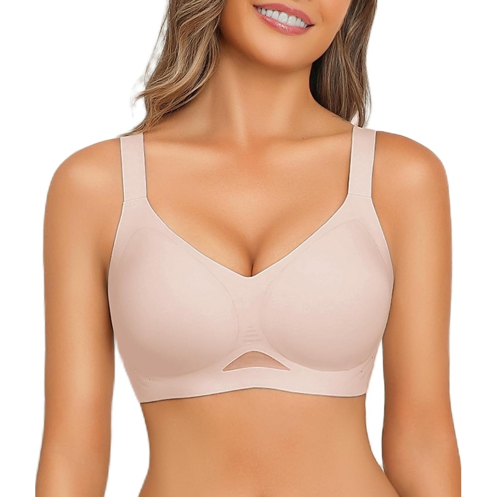 image:imageAvidlove Wireless Bras for Women Bras No Underwire Seamless Push Up Bralette Full Coverage Comfort Bra Everyday BraCoupled Pink