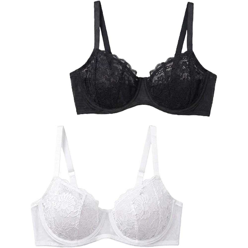 image:imageAvidlove Womens Sexy Bra Lace Underwire Unlined Everyday Bra Lingerie SXXLBlackwhite