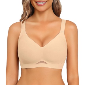 Avidlove Wireless Bras for Women Bras No Underwire Seamless Push Up Bralette Full Coverage Comfort Bra Everyday Bra(Nude)