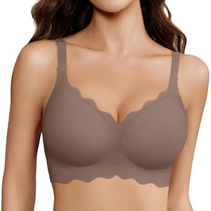 Avidlove Wireless Bras for Women Comfort Seamless Bra Smooth Bralette Everyday Sleep Jelly Bras Regular and Plus(Dark Grey)