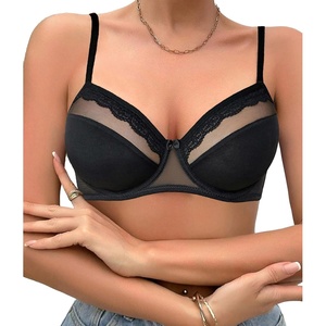 Avidlove Women’s Underwire Bra Push Up Ultra Light Non-Padded Everyday Lingerie Bralettes(Black)