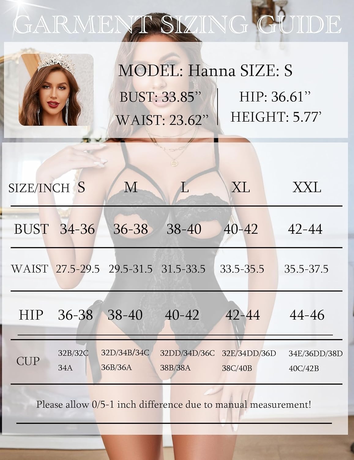 image:imageAvidlove Sexy Lingerie for Women One Piece Lingerie Cutout Teddy Underwire Bodysuits Mini Lace Leather Body Suit LaceUp BackBlack