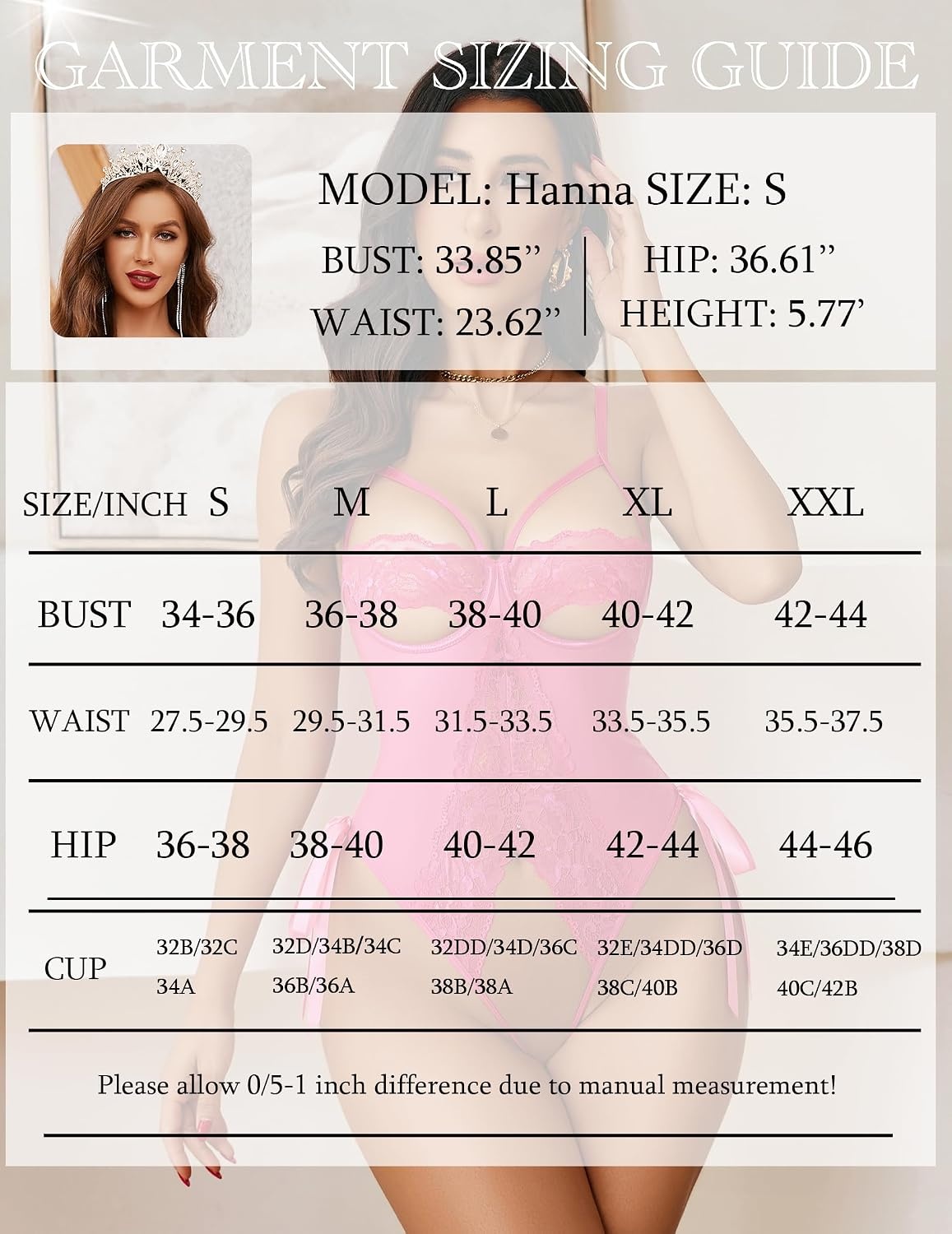 image:imageAvidlove Sexy Lingerie for Women One Piece Lingerie Cutout Teddy Underwire Bodysuits Mini Lace Leather Body Suit LaceUp BackRose Red
