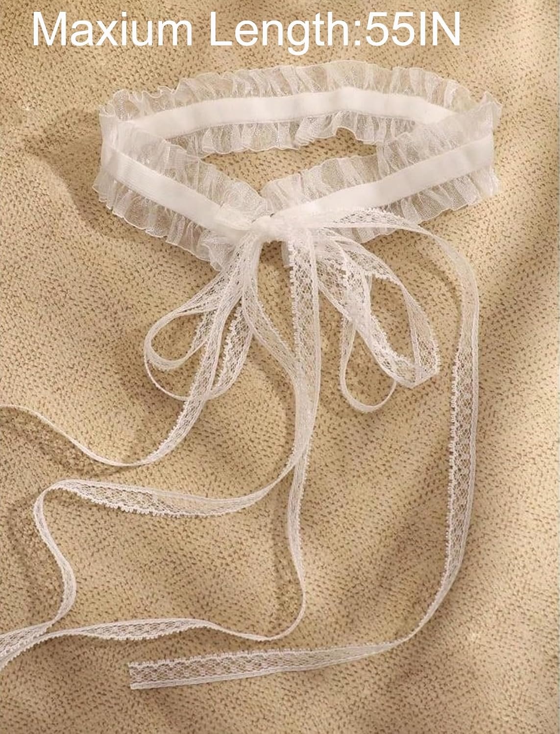 image:imageLace Choker Necklace Women Gothic Choker Vintage Victorian Collar Necklace  White Black Party Dainty Adjustable Minimalist Trendy Accessory GiftWhite
