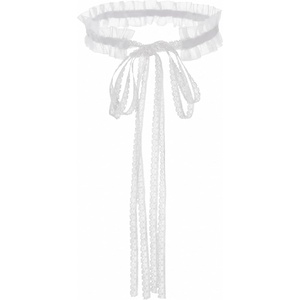 Lace Choker Necklace Women Gothic Choker Vintage Victorian Collar Necklace | White Black, Party, Dainty Adjustable Minimalist Trendy Accessory Gift(White)