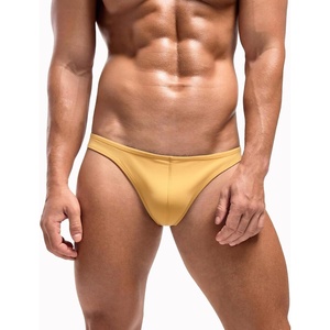 Men’s Thong G-String Underwear Soft Stretch Brief Bulge Pouch Underwear | Men’s Thong Underwear Sexy Low Rise Brief, Stretchy lightweight Panties For All-day Comfort(Yellow)