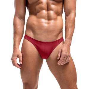 Men’s Thong G-String Underwear Soft Stretch Brief Bulge Pouch Underwear | Men’s Thong Underwear Sexy Low Rise Brief, Stretchy lightweight Panties For All-day Comfort(Dark Red)